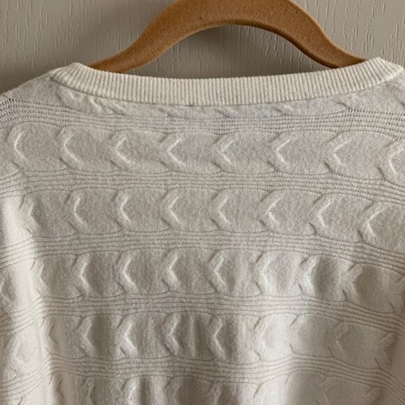 Cyrus Ladies Size S Ivory Knit Sweater Crew Neck Long Sleeve Soft Pullover - Picture 8 of 9